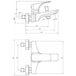Смеситель для ванны Deante Hiacynt BQH_N10M/010M/A10M