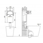 Инсталляция-бачок для унитаза Oli Quadra 720002