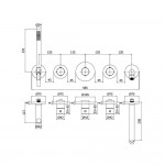 Смеситель для ванны Paffoni Modular Box MDE001 Смеситель для ванны Paffoni Modular Box MDE001