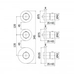 Смеситель для ванны Paffoni Modular Box MDE018 Смеситель для ванны Paffoni Modular Box MDE018
