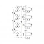 Смеситель для ванны Paffoni Modular Box MDE019 Смеситель для ванны Paffoni Modular Box MDE019