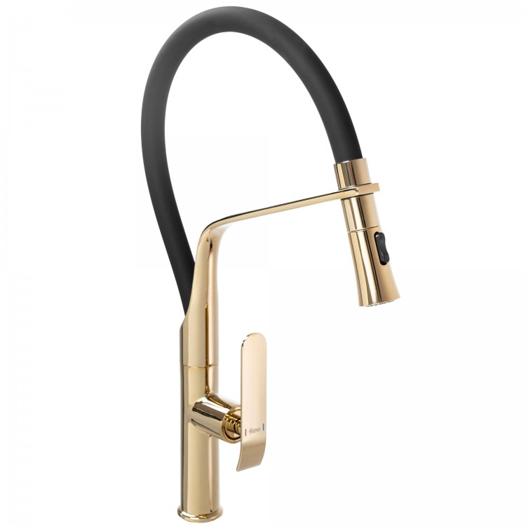 Смеситель для кухни REA CASTOR BLACK L. GOLD Смеситель для кухни REA CASTOR BLACK L. GOLD