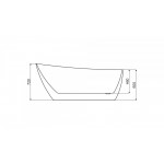 Ванна акриловая Rea Santana 170x80 Ванна акриловая Rea Santana 170x80