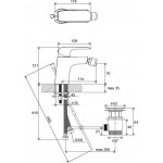 Смеситель для биде Ravak Flat 055.00 Смеситель для биде Ravak Flat 055.00