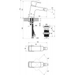 Смеситель для биде Ravak 10° Free TD F 055.20 Смеситель для биде Ravak 10° Free TD F 055.20
