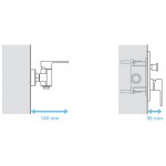 Элемент скрытого монтажа смесителя Ravak R-box RB 070.50