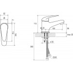 Смеситель для умывальника Ravak Susan SN 012,00