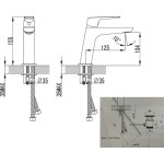 Смеситель для умывальника Ravak Classic CL 012,00 с клик-клаком