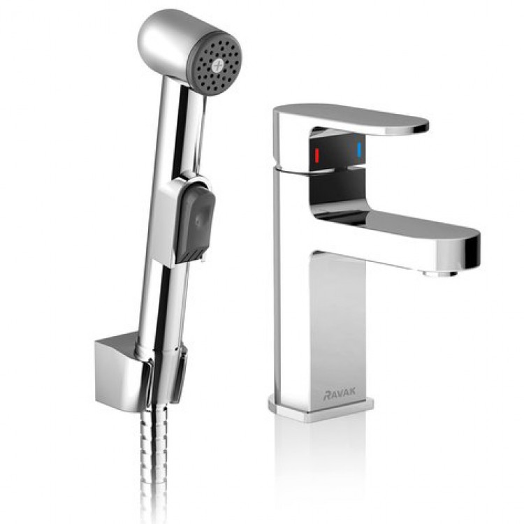 Смеситель для умывальника с псевдобиде Ravak Chrome CR 112,00 Смеситель для умывальника с псевдобиде Ravak Chrome CR 112,00