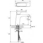 Смеситель для умывальника Ravak Flat FL 014.00 Смеситель для умывальника Ravak Flat FL 014.00