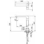 Смеситель для умывальника Ravak Flat FL 016.00 Смеситель для умывальника Ravak Flat FL 016.00