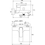 Смеситель для ванны Ravak Flat 022.00/150 Смеситель для ванны Ravak Flat 022.00/150