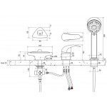 Смеситель для ванны Ravak Rosa RS 025,00 Смеситель для ванны Ravak Rosa RS 025,00
