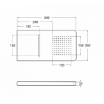 Душ-каскад стеновой Roca Puzzle Душ-каскад стеновой Roca Puzzle