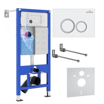 Инсталляция для унитаза Roxen StounFix Dual Fresh 805364 (4 в1)