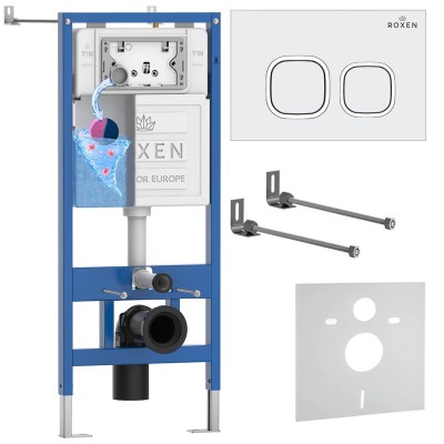 Инсталляция для унитаза Roxen StounFix Dual Fresh 826157 (4 в1)